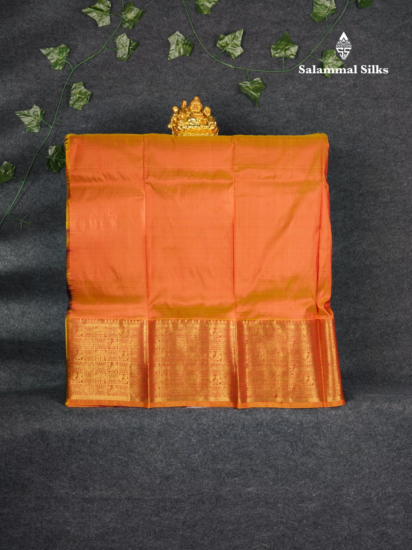 Pure Silk Pattu Pavadai (Maroon) With Mustard Yellow Blouse 35.20"