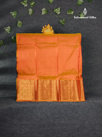 Pure Silk Pattu Pavadai (Maroon) With Mustard Yellow Blouse 35.20"