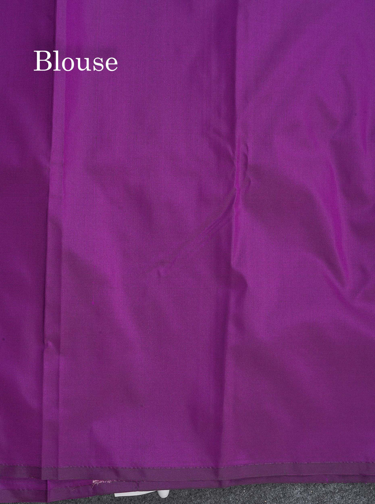 Semi Silk Saree - Purple Colour Body Vertical Lines With Butta & Blouse