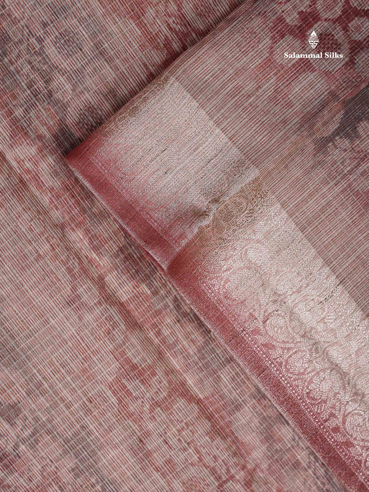 Kota Mix Saree - Light Brown Zari Lines Along With Fancy Border