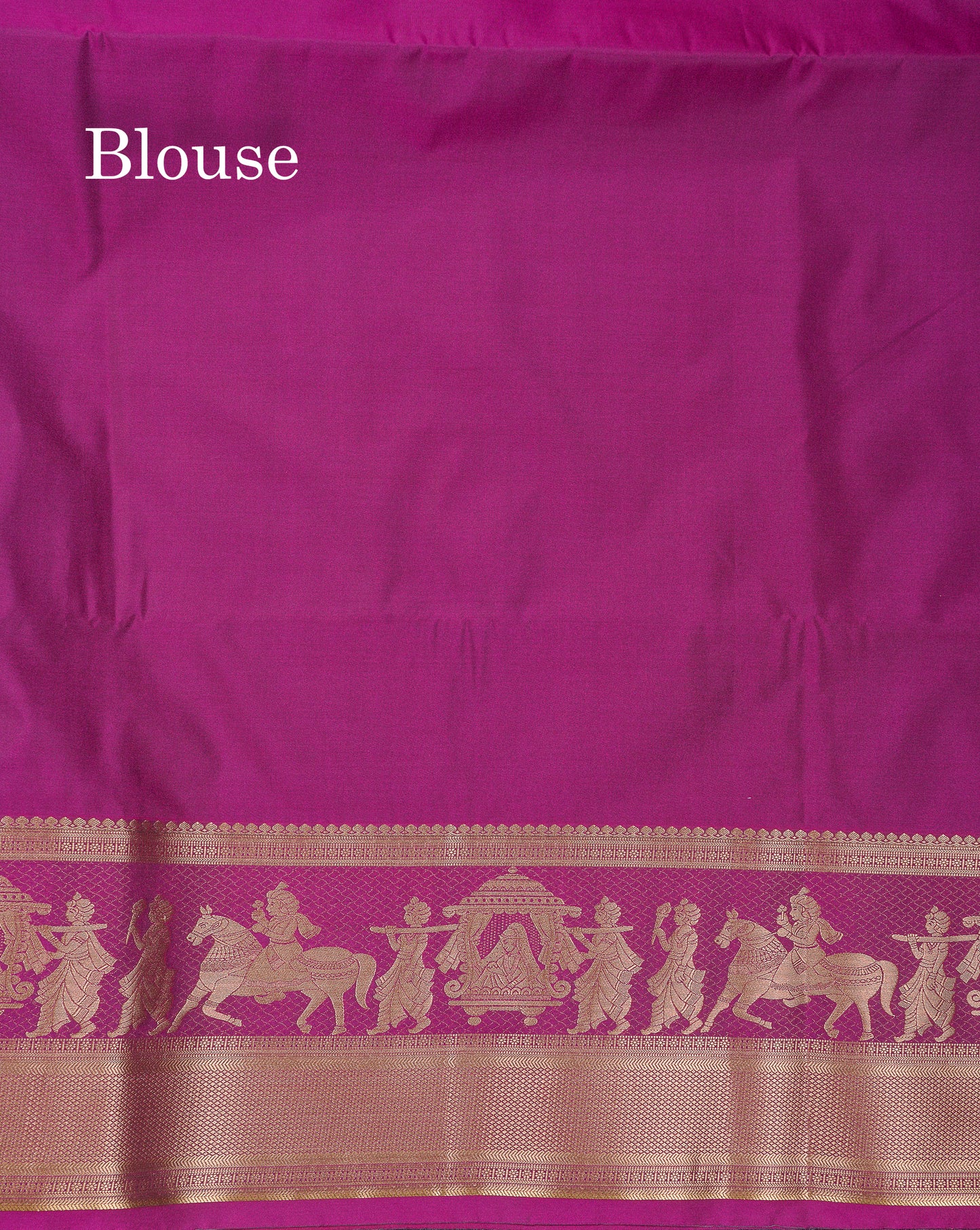 Beautiful Dark Violet Silver & Gold Zari Buttas Semi Silk Saree With Contrast Olive Green Traditional Pallaku Border