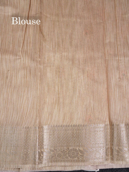 Cotton Mix Saree -  Light Lavender  Embroidery Work Along With Fancy Border