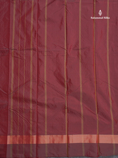 Semi Silk Saree - Navy Blue Colour Body With Zari Border