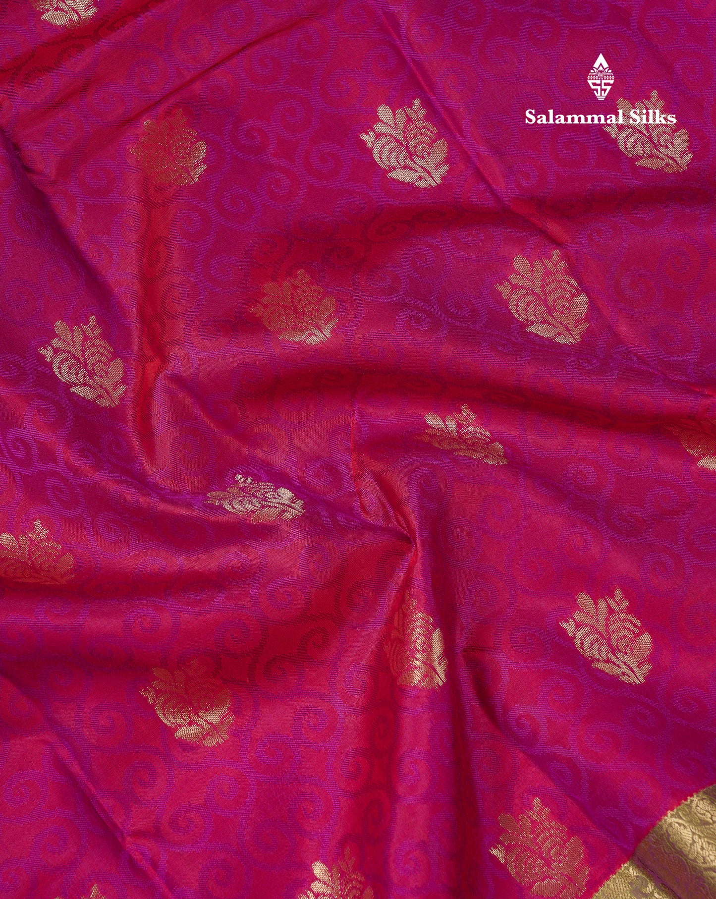 Beautiful Dual Tone Pink Pure Kanjivaram Silk Saree With Contrast Dual Tone Green Blouse