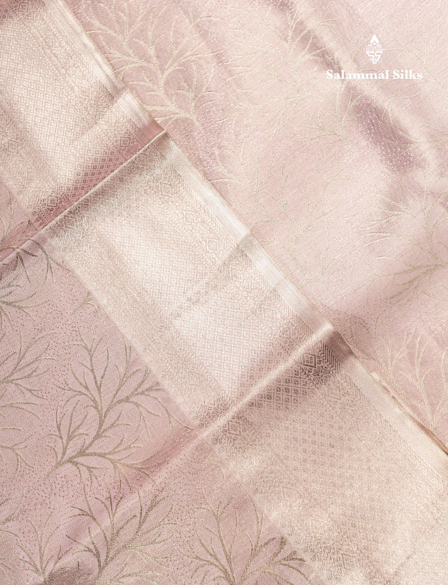 Dark Peach Tissue Fancy Bridal Pure Kanjivaram Silk Saree With Traditional Evening Morning Border