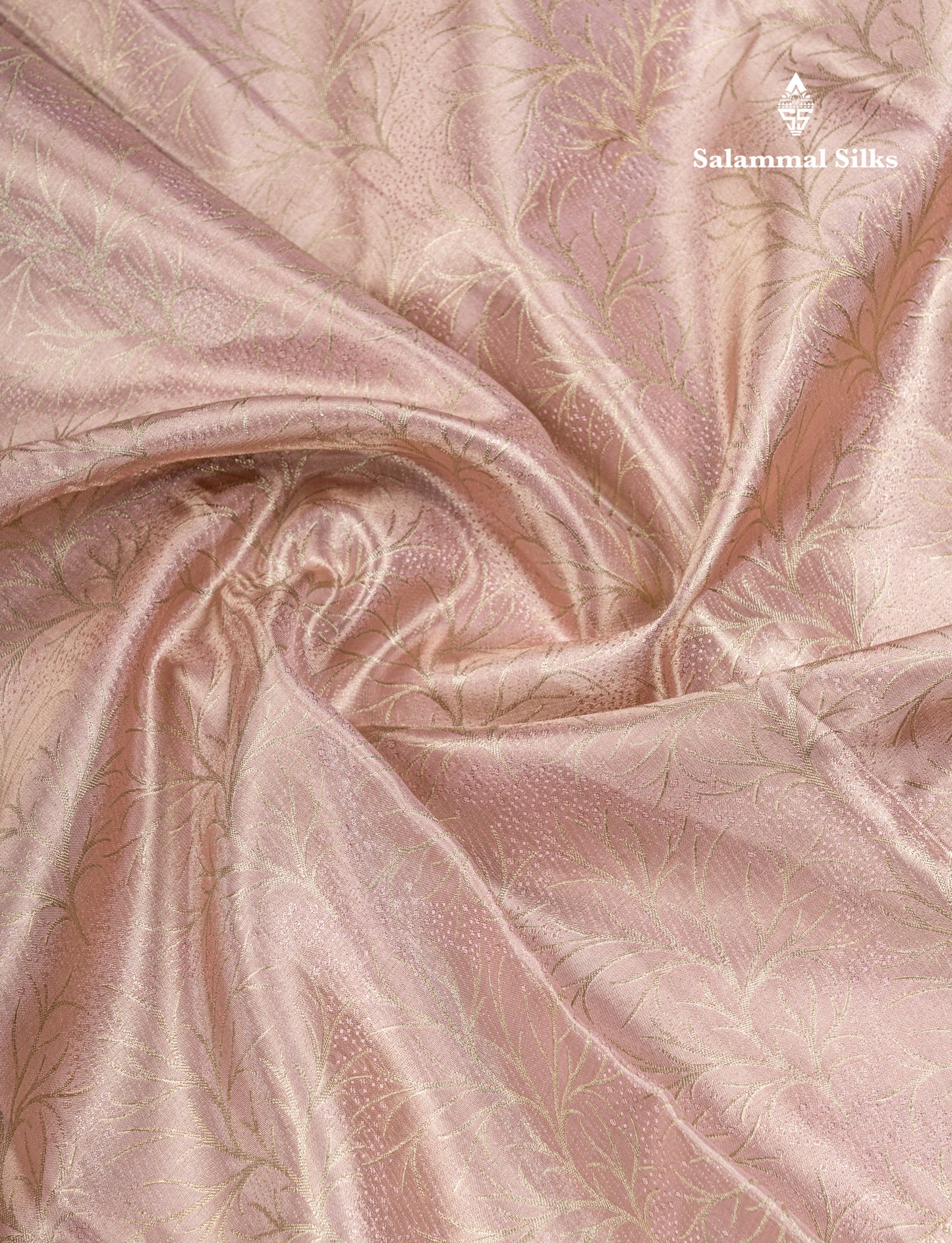 Dark Peach Tissue Fancy Bridal Pure Kanjivaram Silk Saree With Traditional Evening Morning Border
