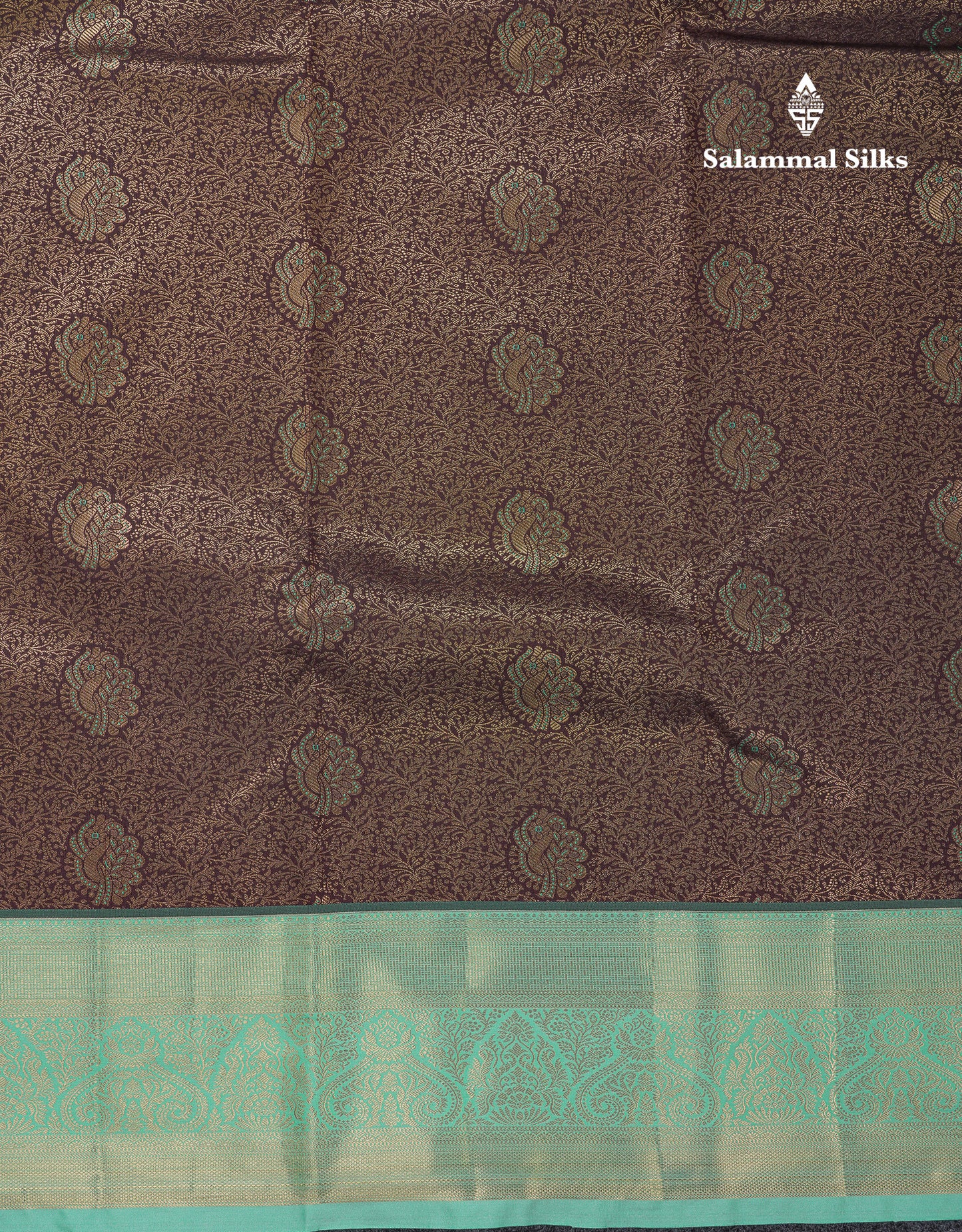 Beautiful Violet Bridal Semi Silk Saree With Contrast Rexona Green Border