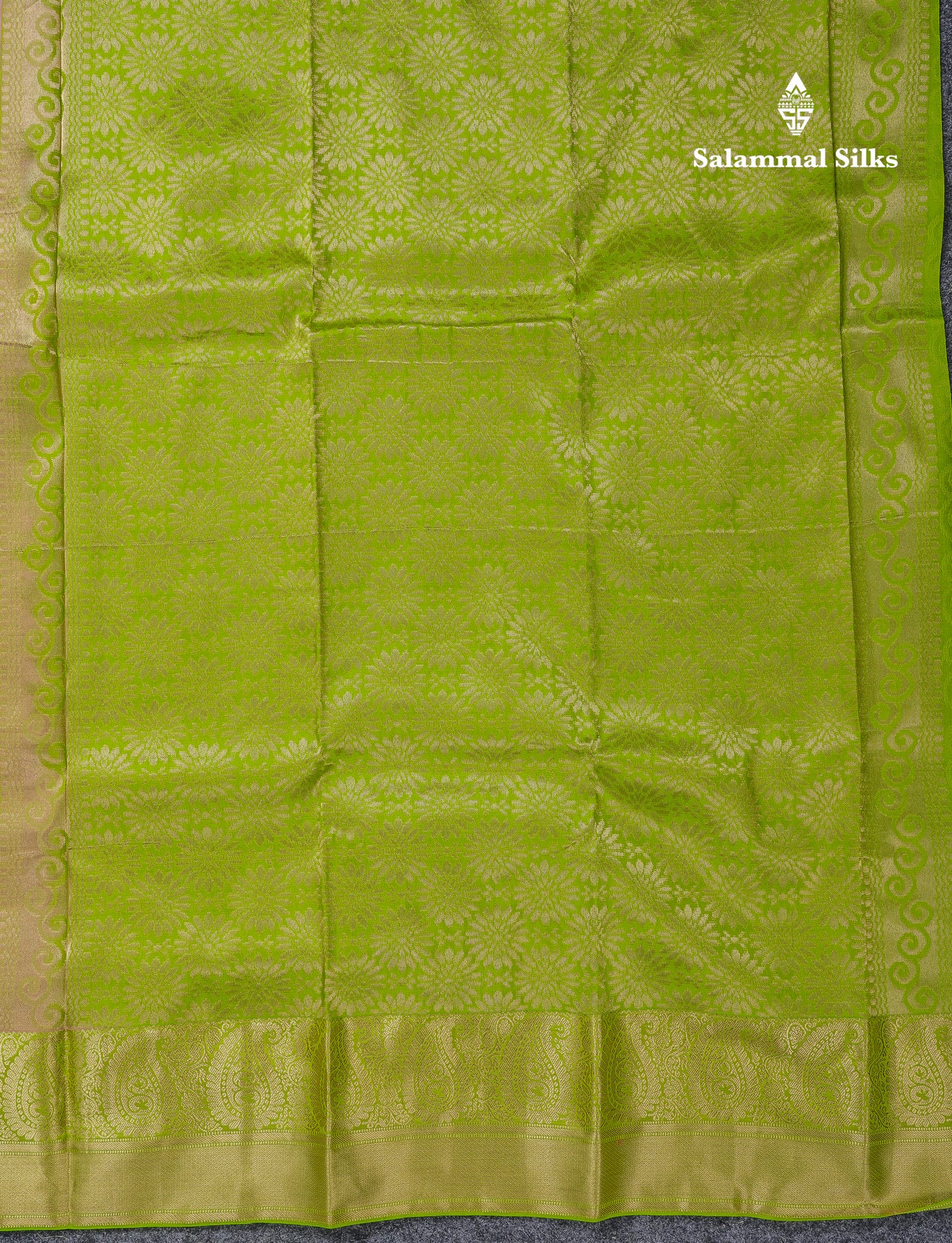 Beautiful Dual Tone Pink Pure Kanjivaram Silk Saree With Contrast Dual Tone Green Blouse