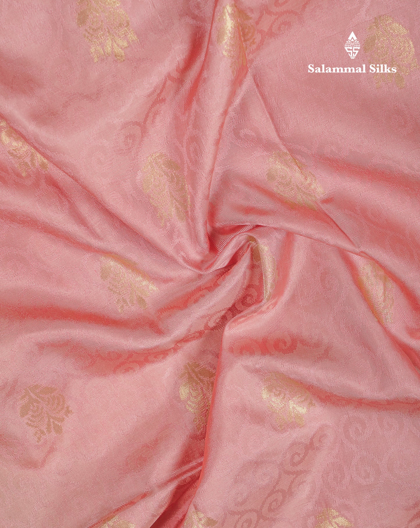 Beautiful Dual Tone Pink Pure Kanjivaram Silk Saree With Contrast Dual Tone Green Blouse