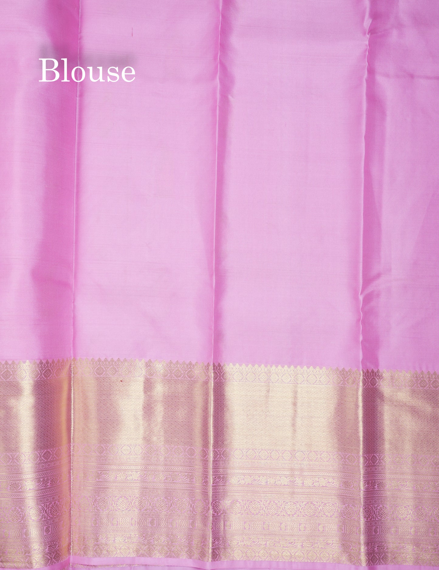 Beautiful Light Pink Pure Kanjivaram Silk Saree With Traditional Evening Morning Border