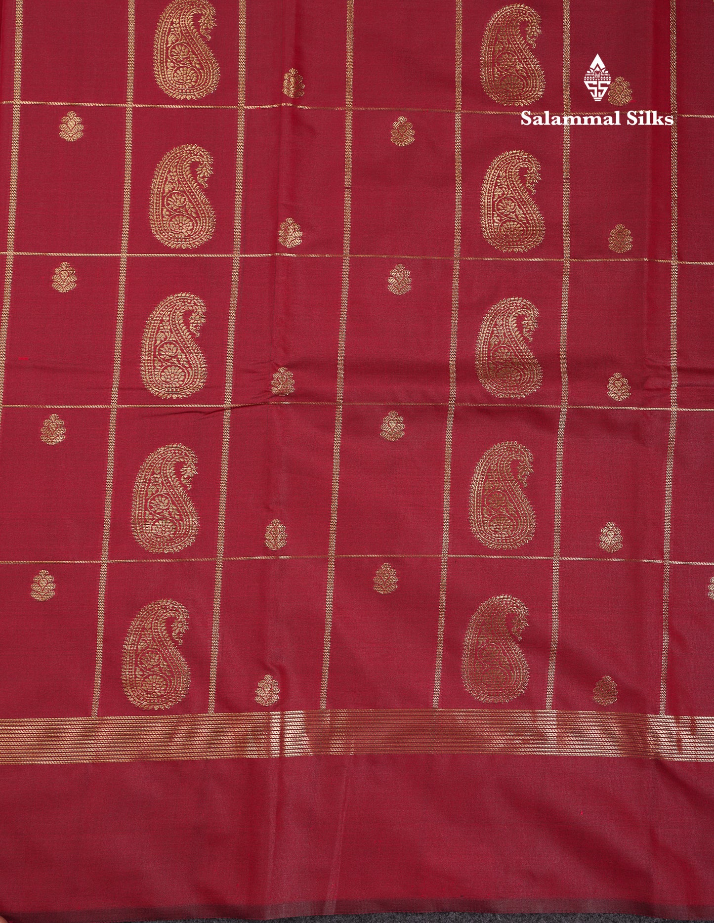 Beautiful Bottle Green Big Checks With Butta Semi Silk Saree With Designer Blouse