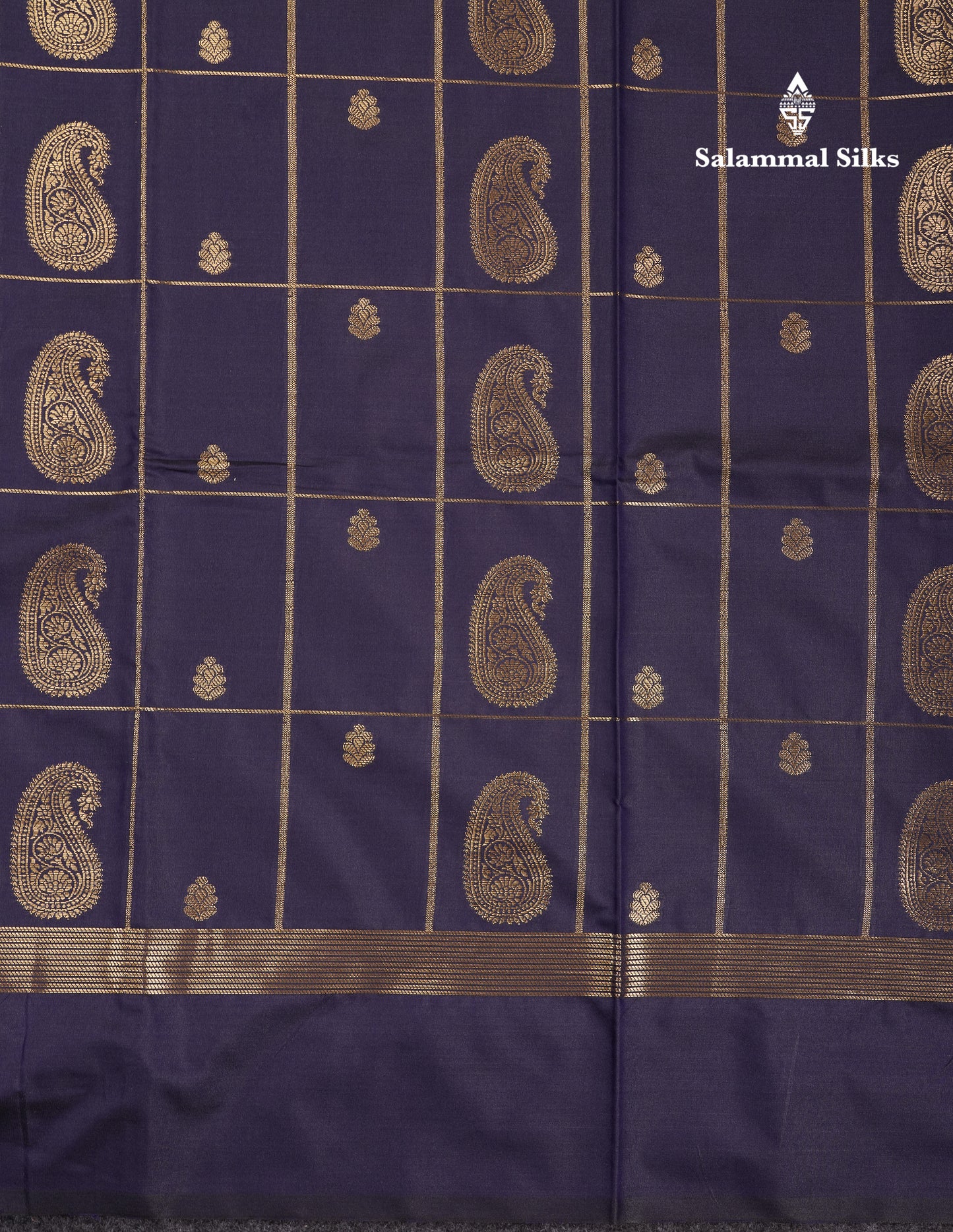 Beautiful Bottle Green Big Checks With Butta Semi Silk Saree With Designer Blouse