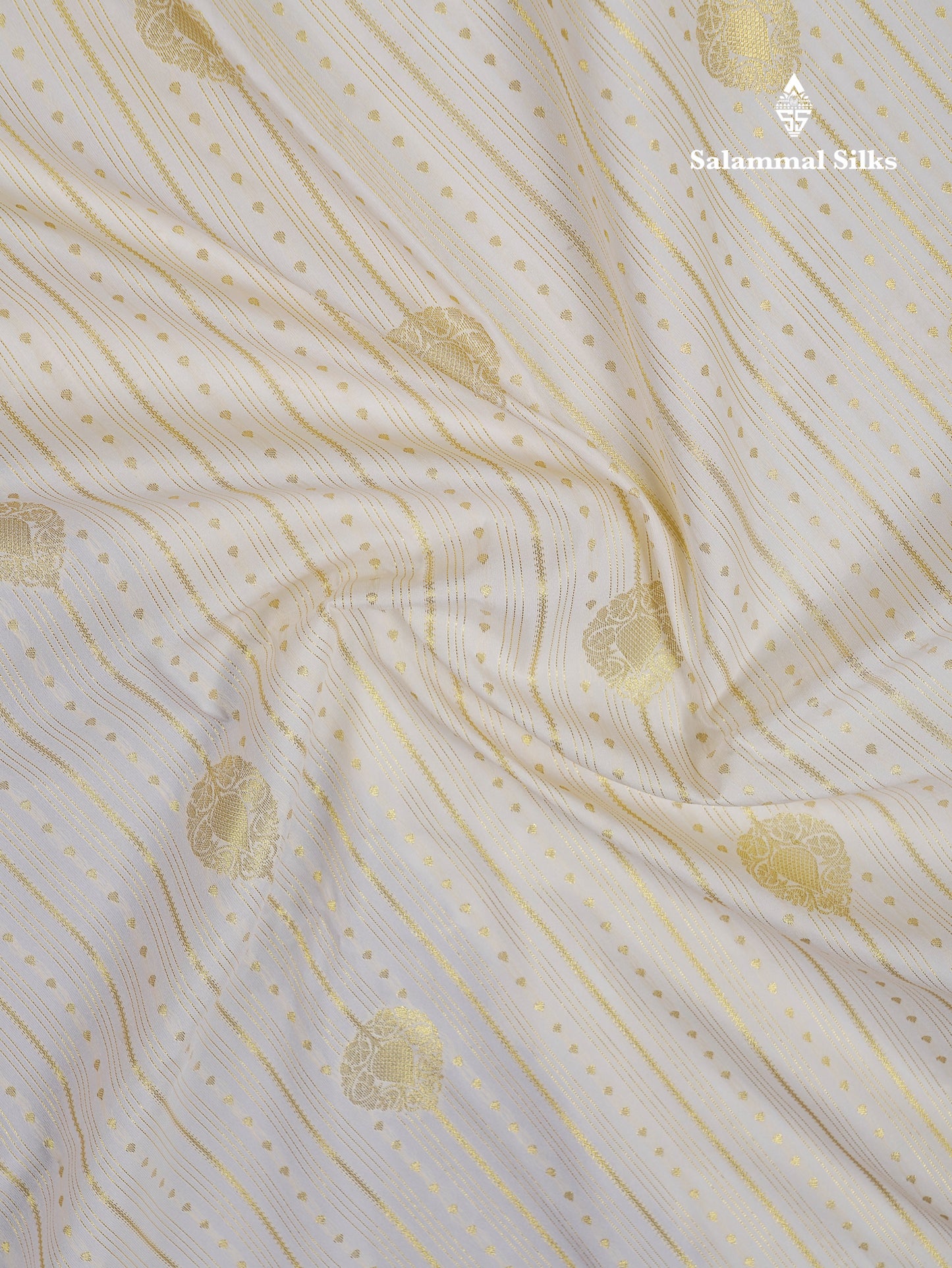 Beautiful Half White Semi Silk Saree With Contrast Dark Purple Traditional Evening Morning Border
