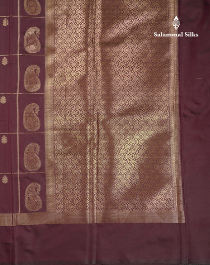 Beautiful Bottle Green Big Checks With Butta Semi Silk Saree With Designer Blouse