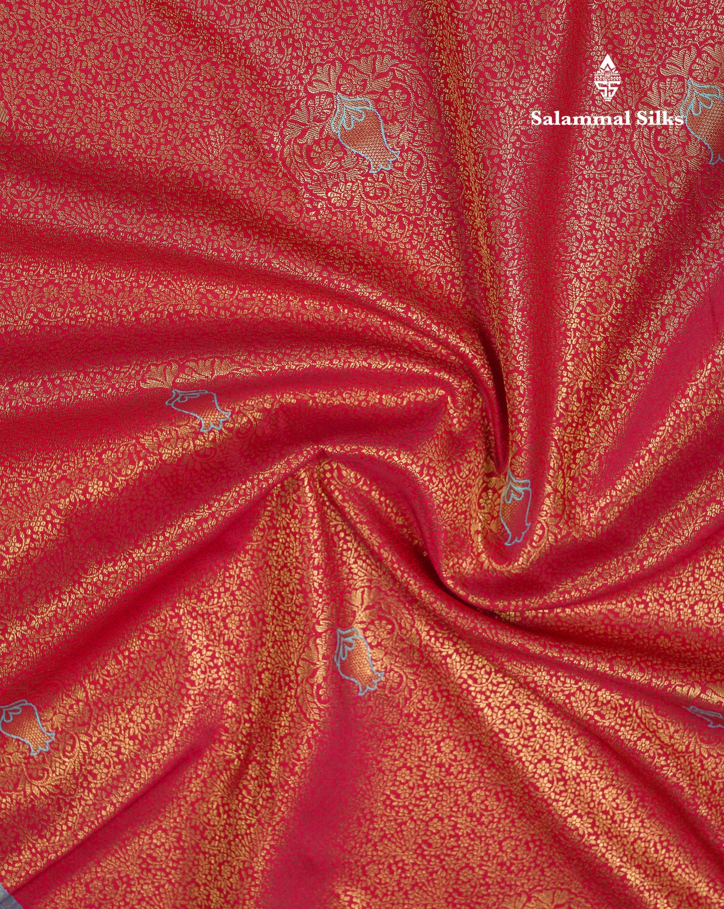 Beautiful Navy Blue Bridal Semi Silk Saree With Contrast Sapphire Green Border