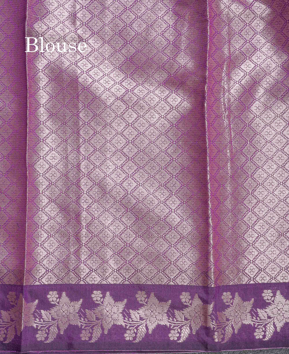 Cotton Mix Saree - Wine Purple Colour Body Butta With Fancy Border