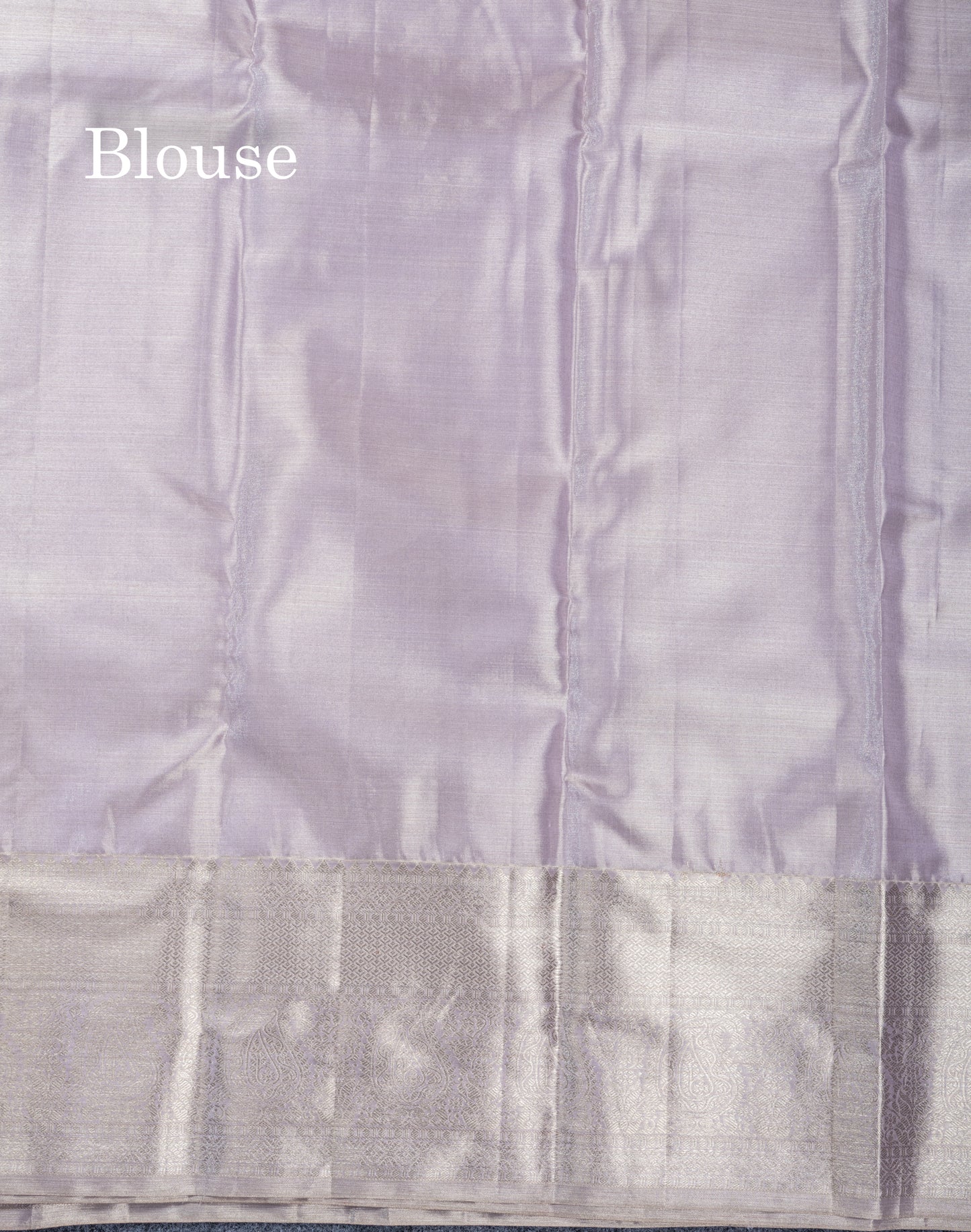 Light Lavender Tissue Fancy Bridal Pure Kanjivaram Silk Saree With Self Border