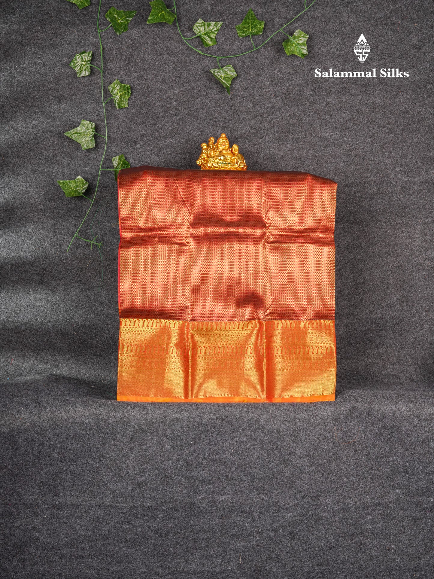 Pure Silk Pattu Pavadai ( Dark Maroon ) With Mustard Yellow Blouse 27"