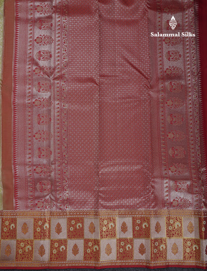Beautiful Pista Green Bridal Pure Kanjivaram Silk Saree With Contrast Maroon Fancy Border