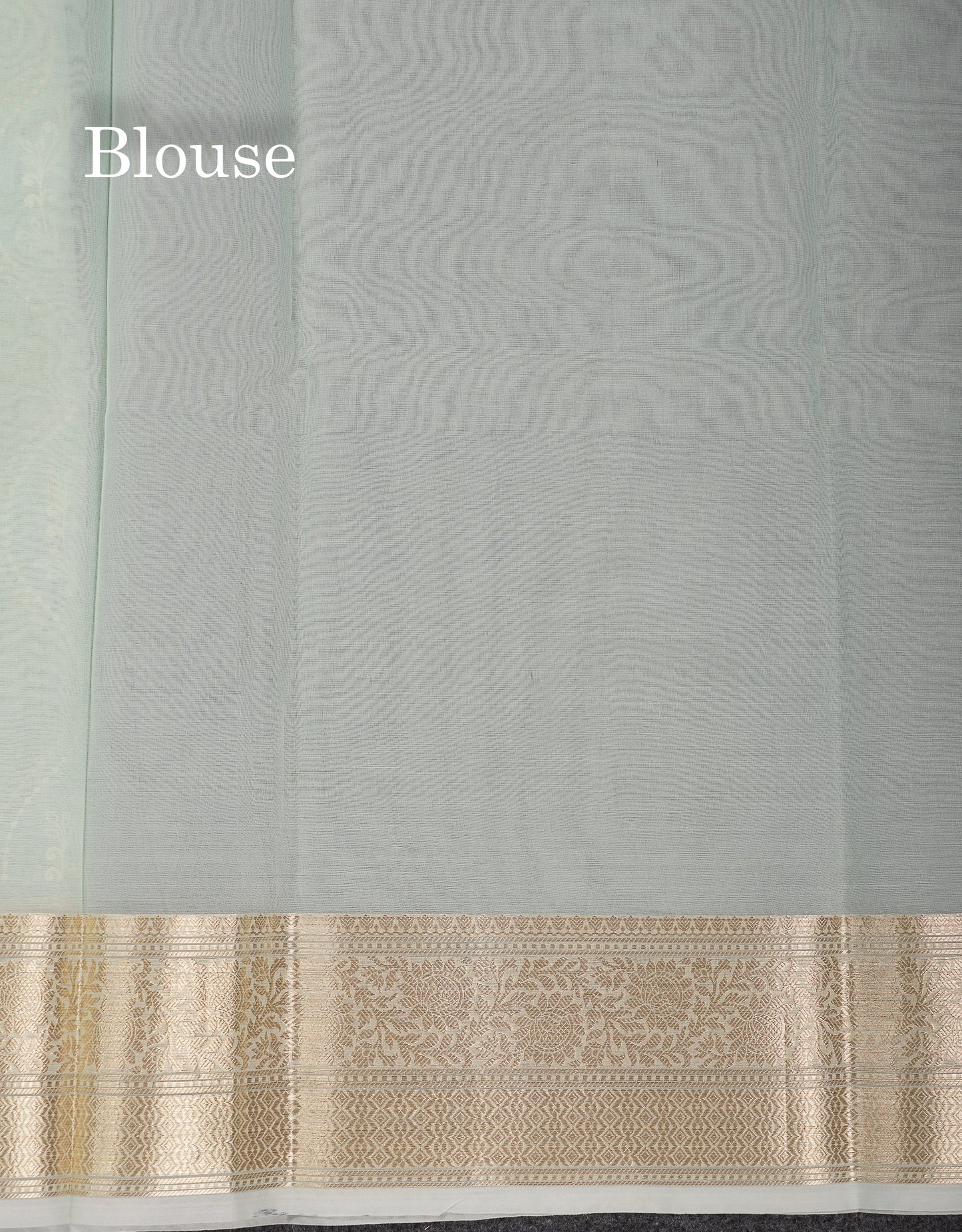 Beautiful Light Rexona Wave Pattern Thread Work Semi Organza Fancy Saree With Traditional Border