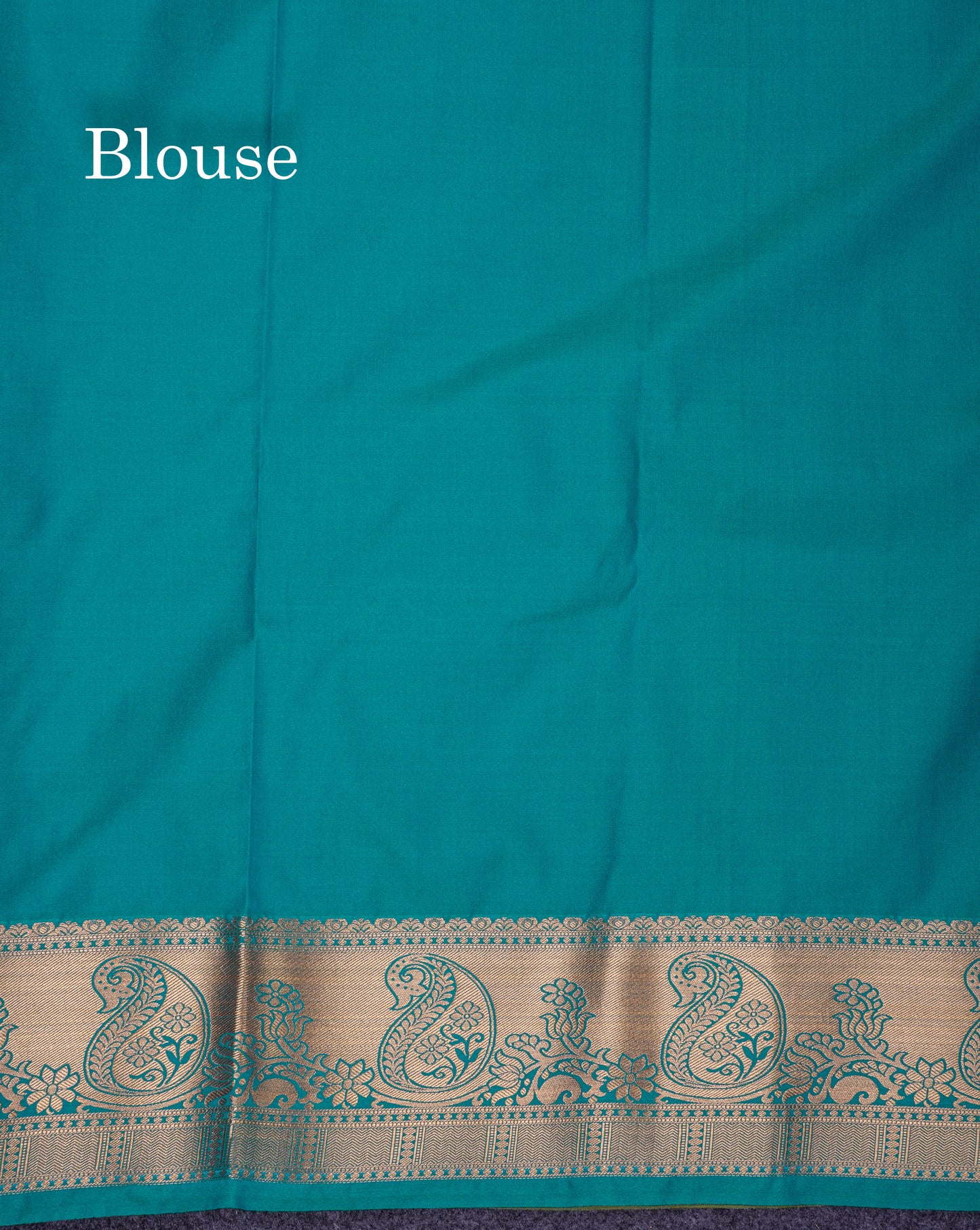 Beautiful Yellow Semi Silk Saree With Contrast Sapphire Green Blouse