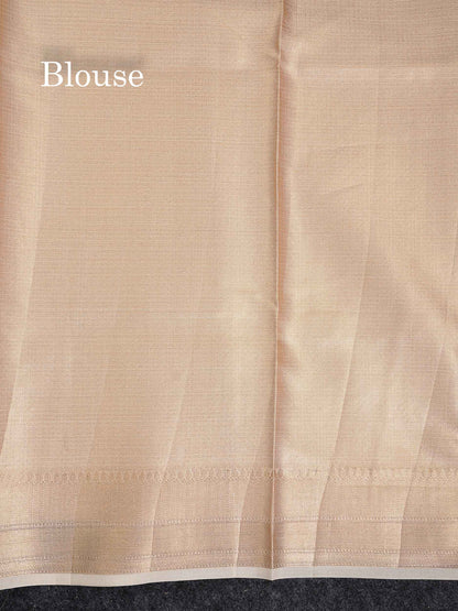 Kota Cotton  Saree -  Gold Zari Butta Along With Fancy Border