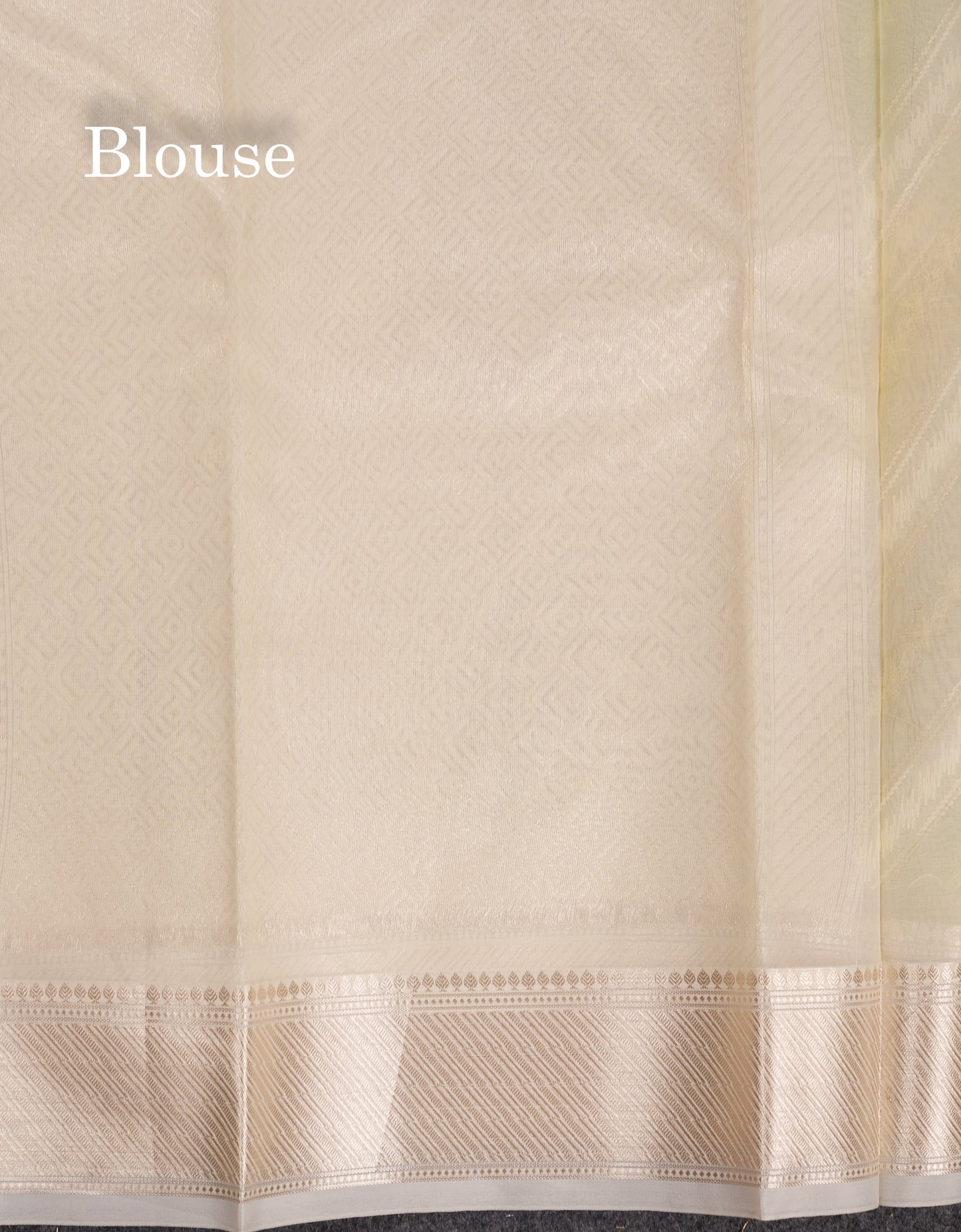 Beautiful Dark Peach Zig-Zag Thread Work Semi Organza Fancy Saree With Traditional Border
