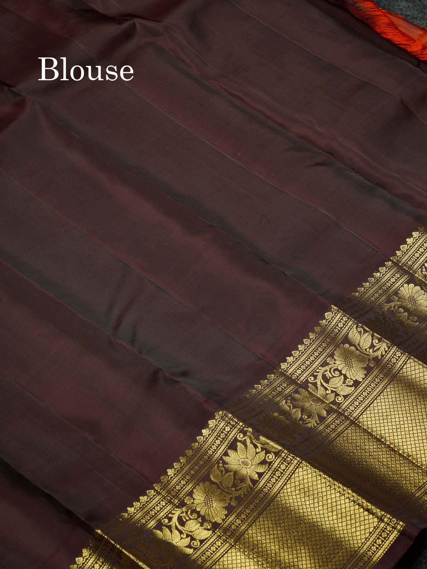 Beautiful Bottle Green Silver & Gold Zari Butta Pure Kanjivaram Silk Saree With Contrast Dark Brown Traditional Evening Morning Border