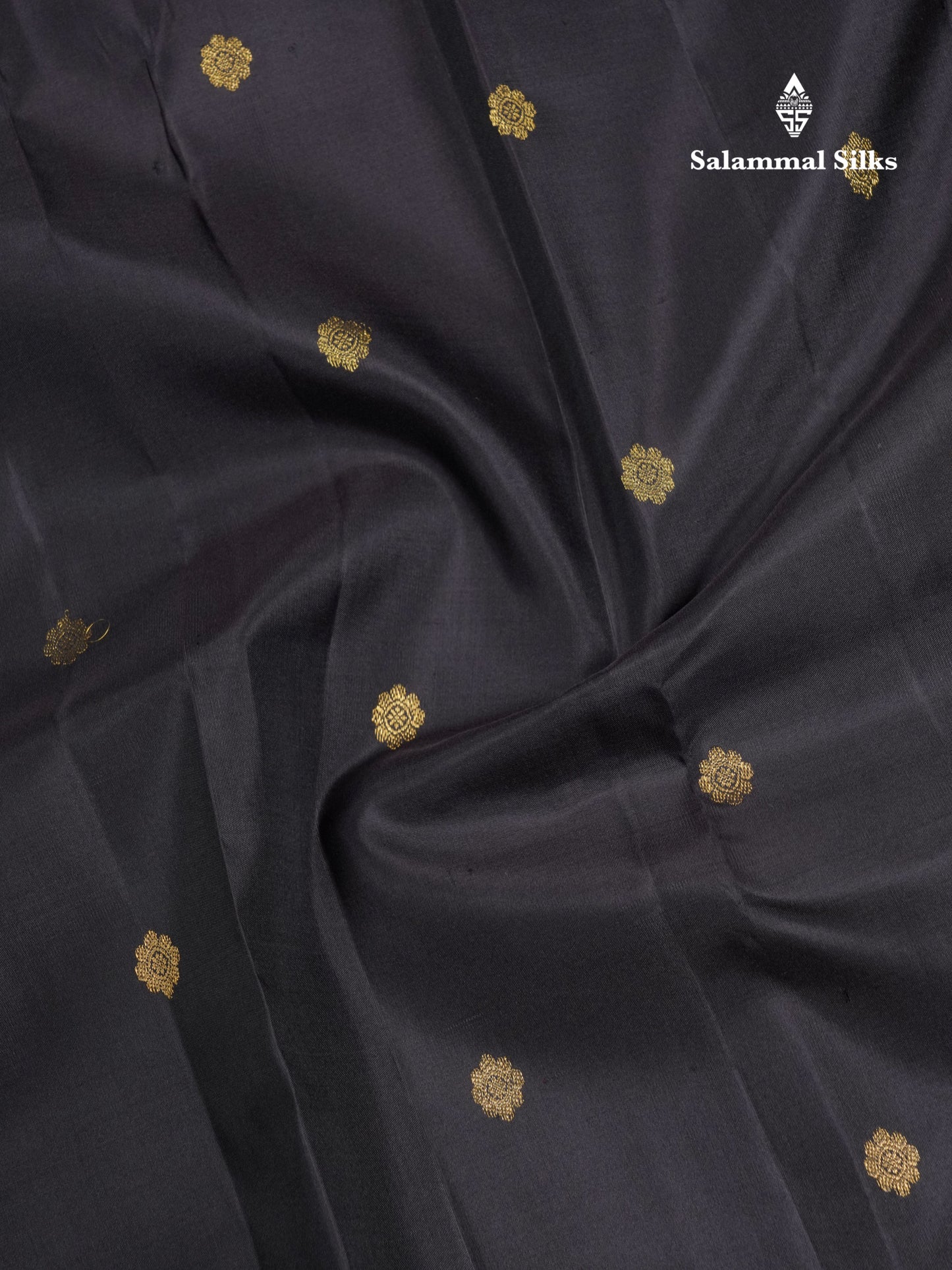 Dark Brown Beautiful Pure Kanjivaram Silk Sree With Small Border