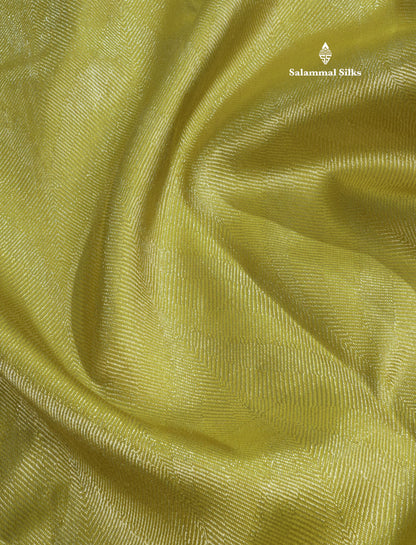 Manthulir Green Pure Kanjivaram Silk Saree With Gold Zari Border