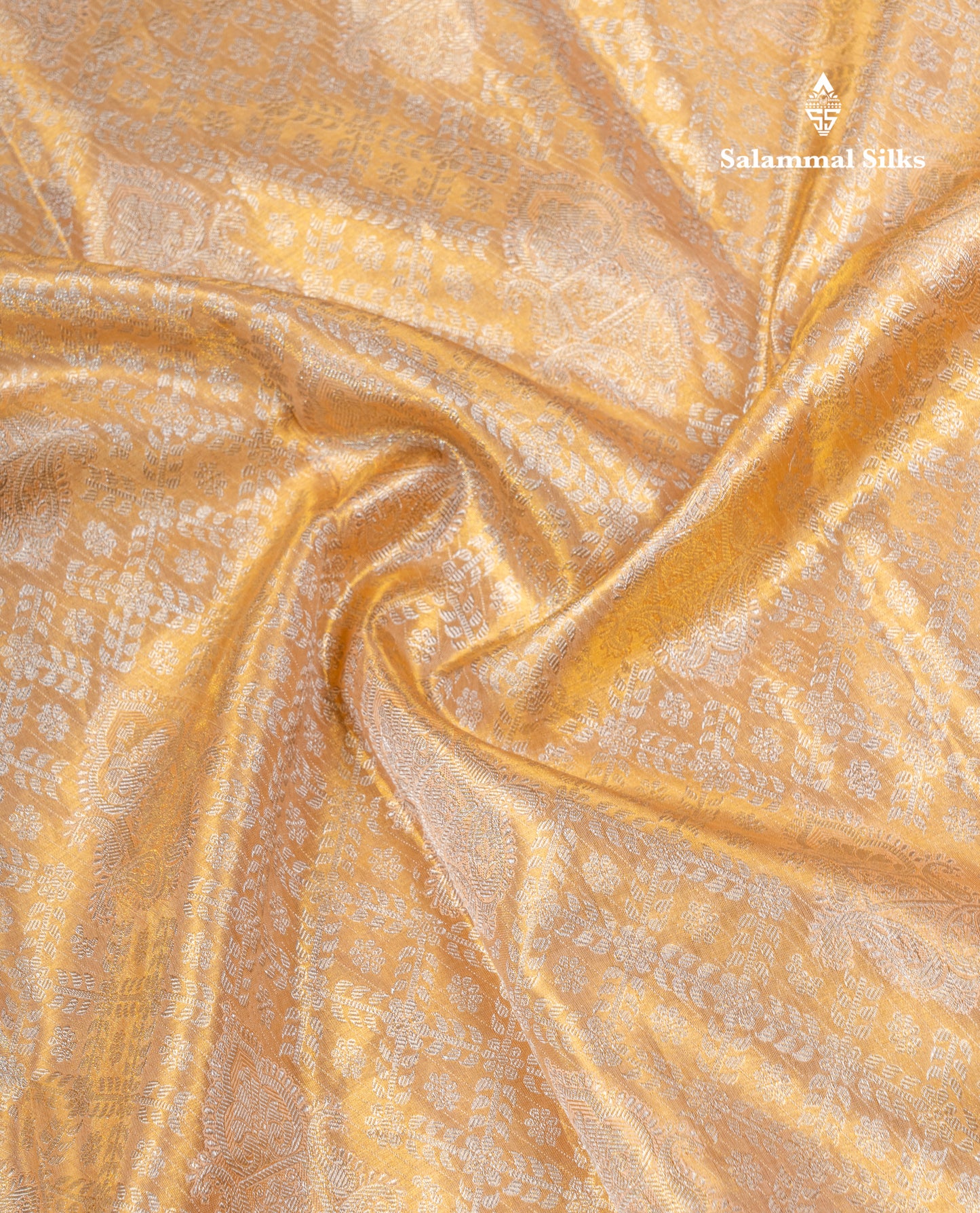 Dark Sandal Tissue Bridal Pure Kanjivaram Silk Saree With Contrast Dark Purple Evening Morning Traditional Border