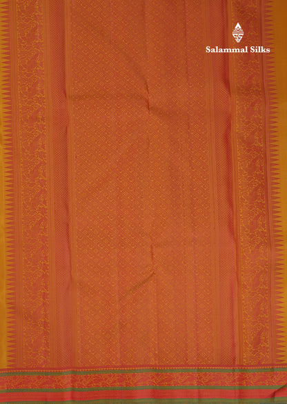 Yellow Thread Work Beautiful Pure Kanjivaram Silk Saree With Thread Work Border