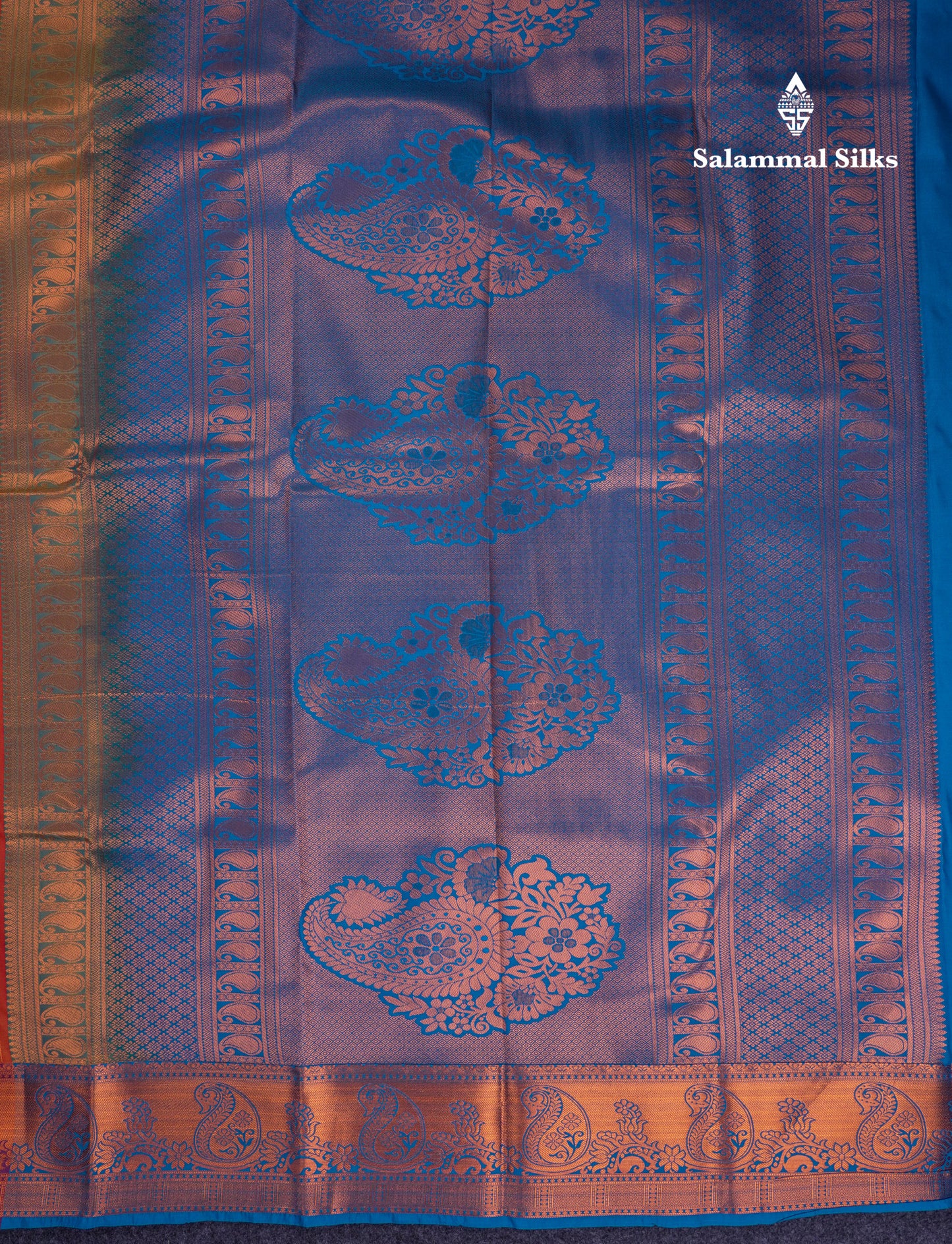 Beautiful Yellow Semi Silk Saree With Contrast Sapphire Green Blouse