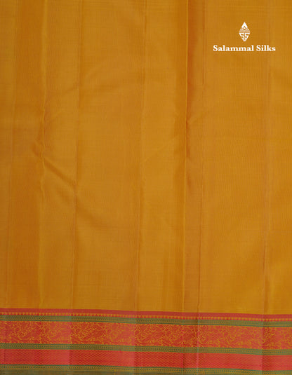 Yellow Thread Work Beautiful Pure Kanjivaram Silk Saree With Thread Work Border
