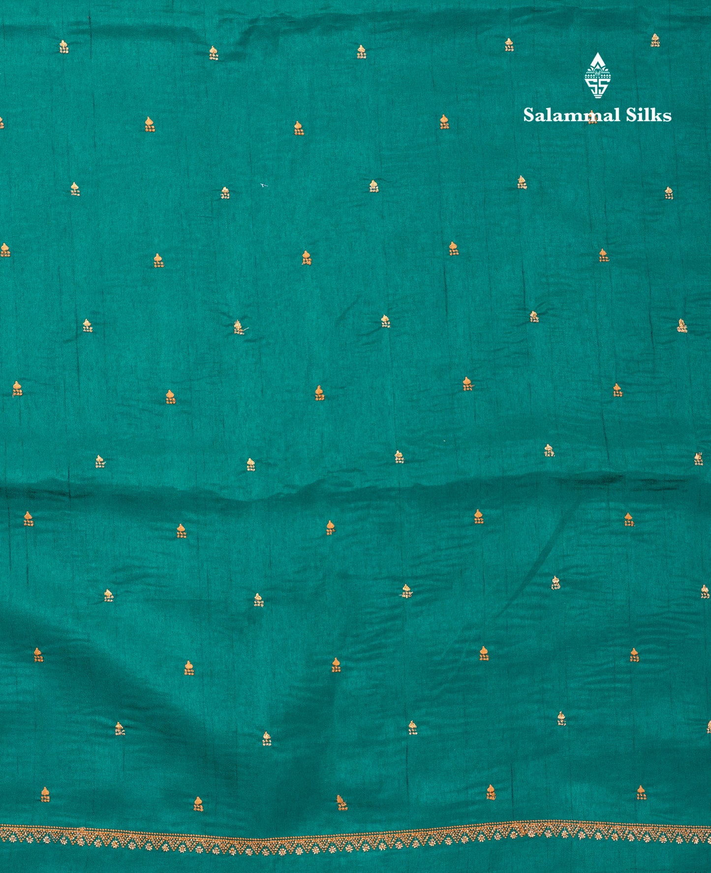 Dual Tone Green Tussar Fancy Saree With Self Blouse