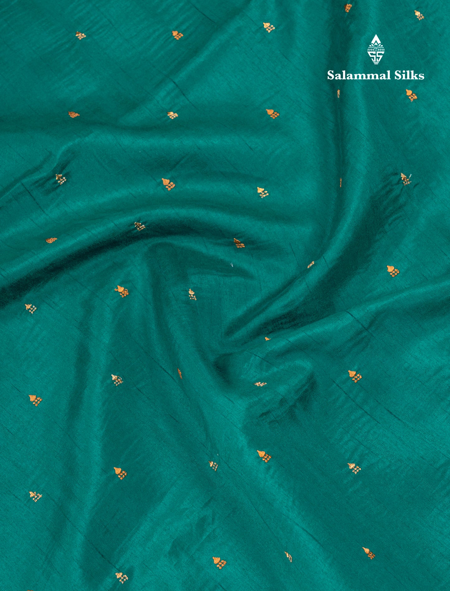 Dual Tone Green Tussar Fancy Saree With Self Blouse