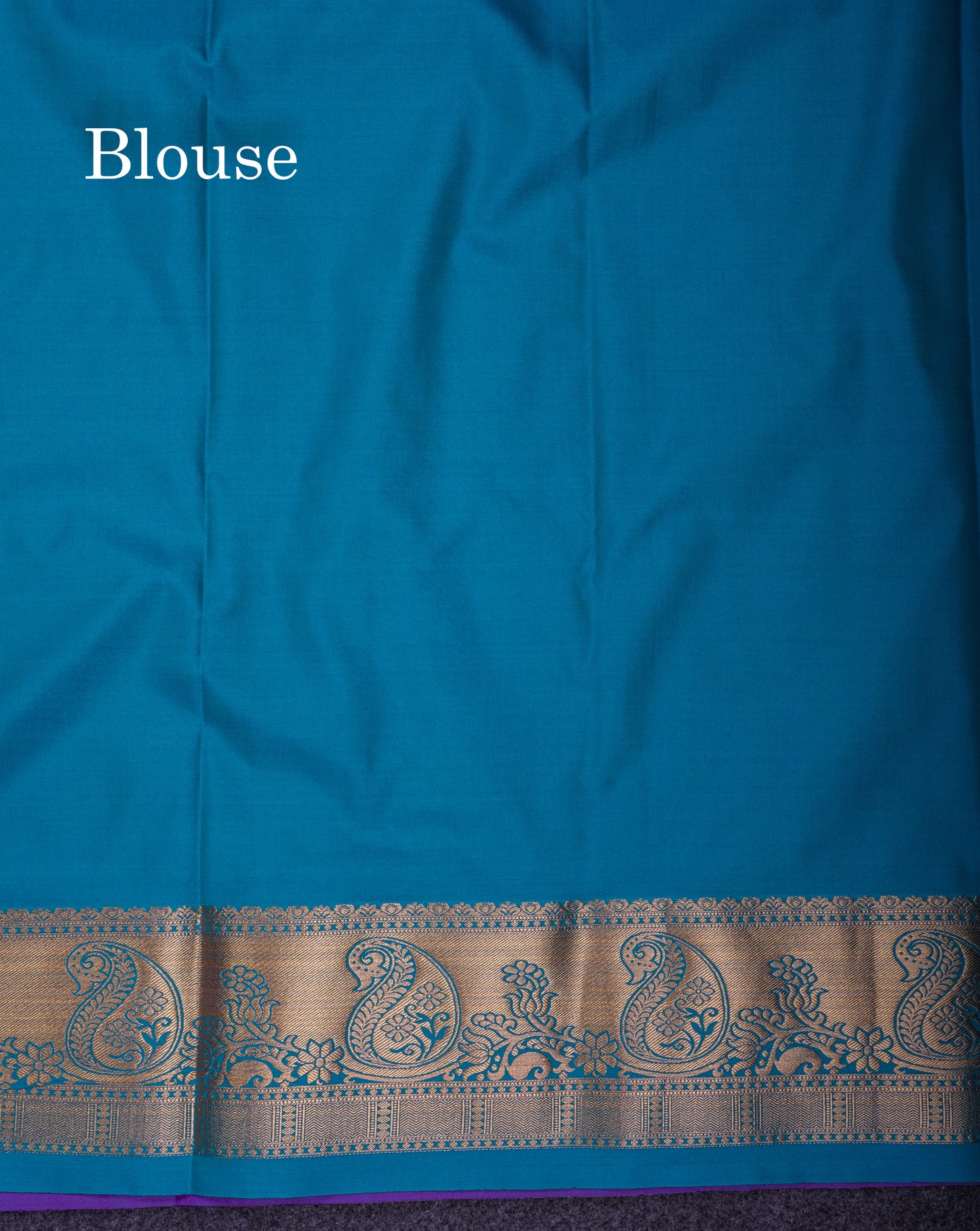 Beautiful Yellow Semi Silk Saree With Contrast Sapphire Green Blouse