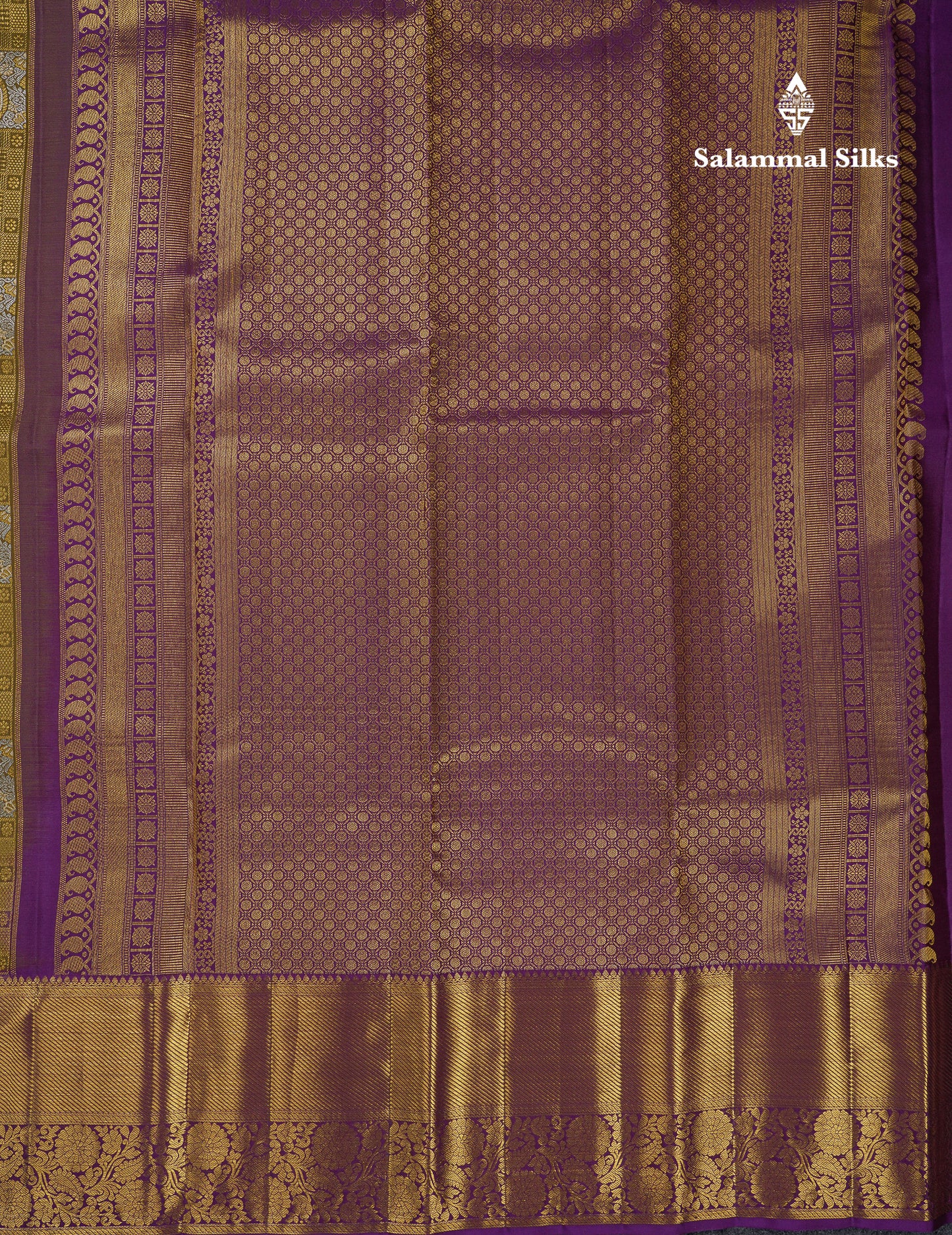 Beautiful Mehandi Green Pure Kanjivaram Silk Saree With Contrast Magenta Traditional Evening Morning Border