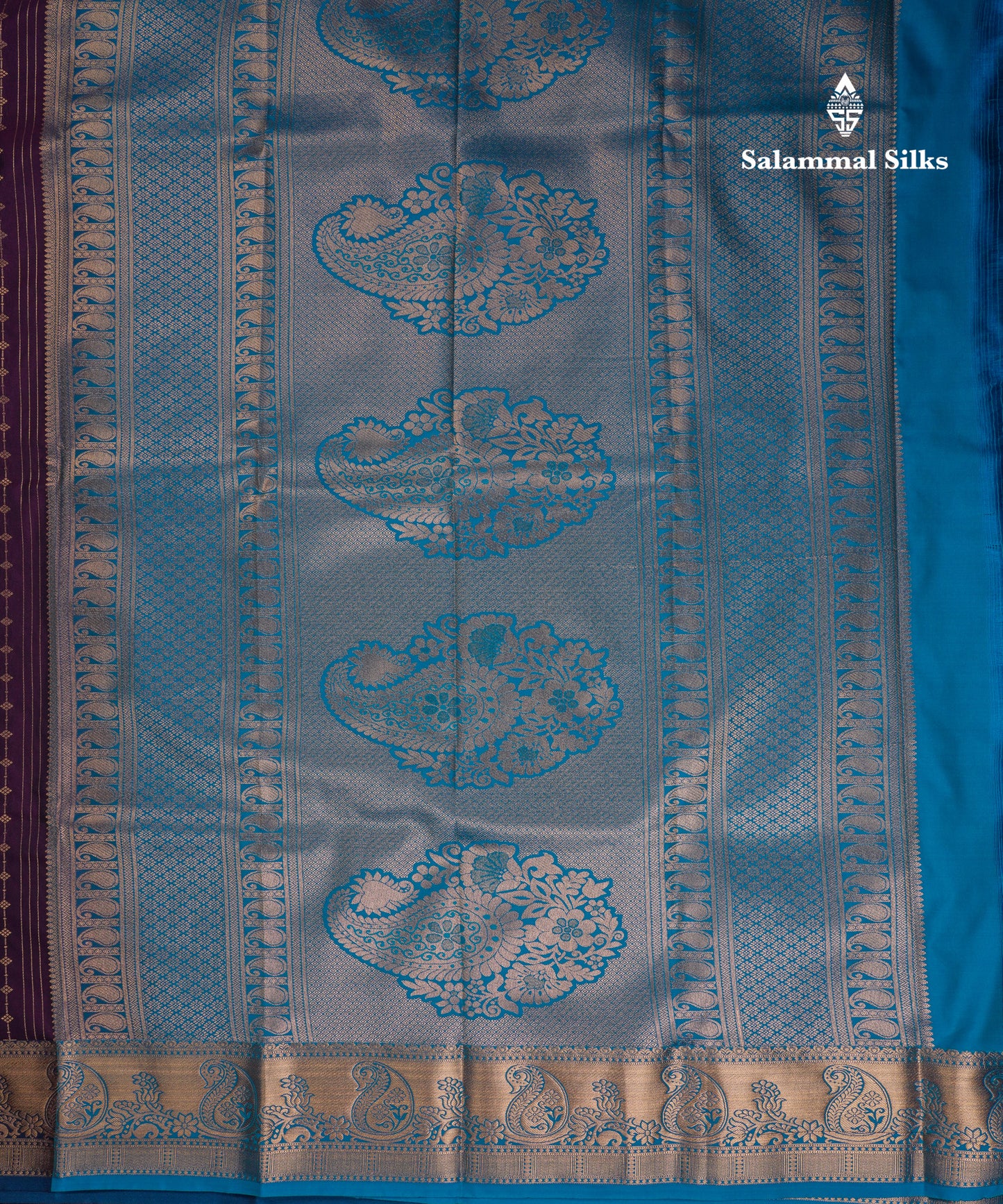 Beautiful Yellow Semi Silk Saree With Contrast Sapphire Green Blouse