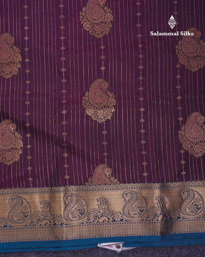 Beautiful Yellow Semi Silk Saree With Contrast Sapphire Green Blouse