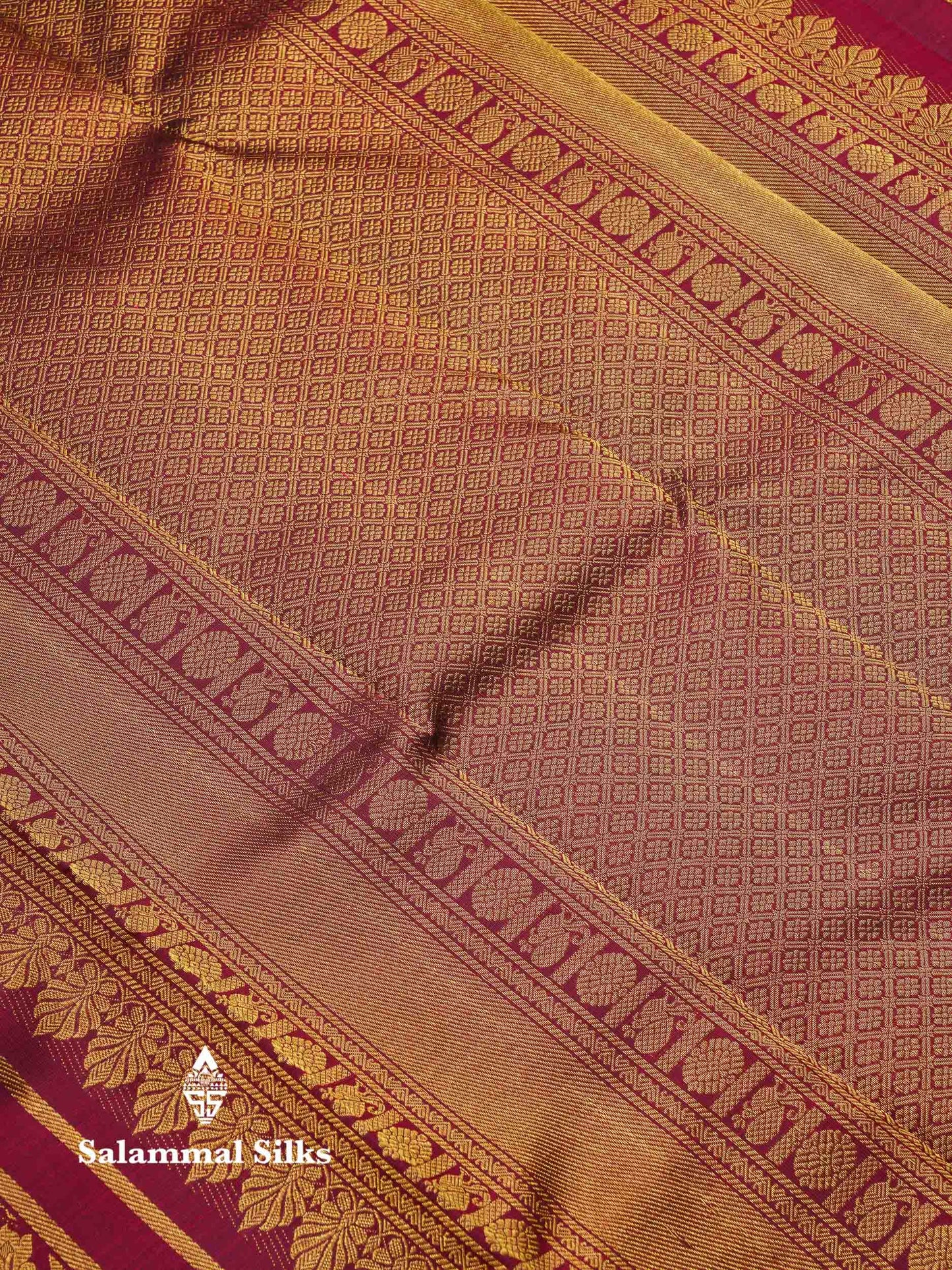 Beautiful Magenta Menakari Work Bridal Pure Kanjivaram Silk Saree With Traditional Border