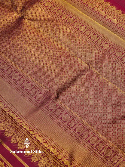Beautiful Magenta Menakari Work Bridal Pure Kanjivaram Silk Saree With Traditional Border