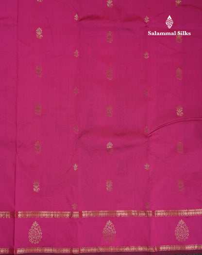 Beautiful Grey Semi Silk Saree With Tarditional Rettapet Border