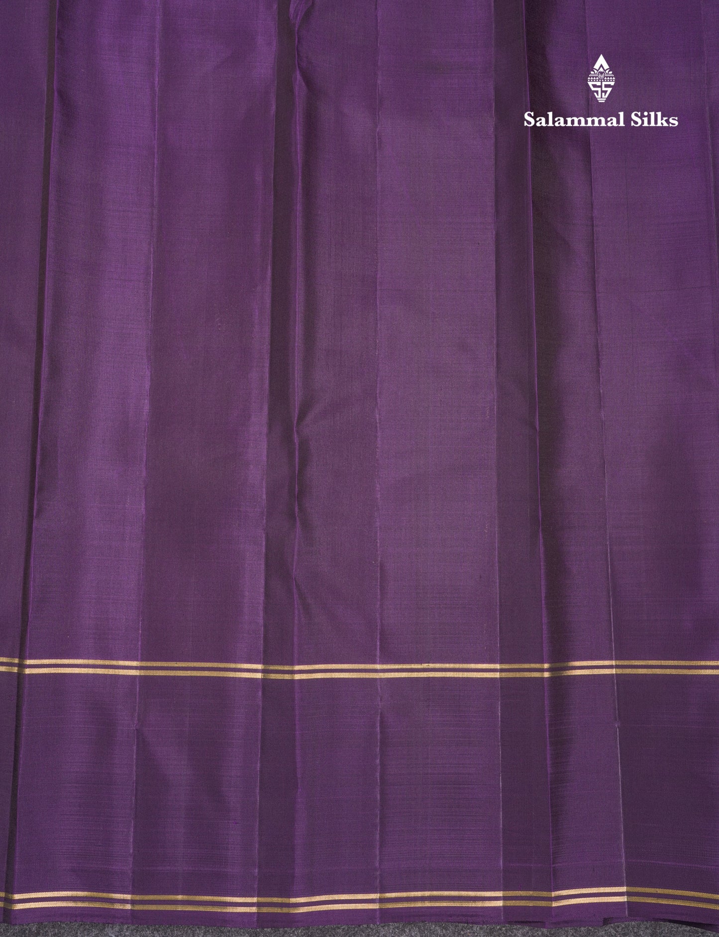 Mehandi Green Pure Kanjivaram Silk Saree With Violet Border