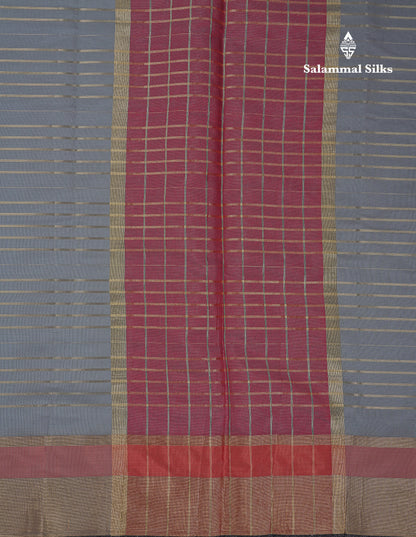 Beautiful Chilly Red Semi Tussar Fancy Saree With Contrast Dual Tone Bottle Green Blouse