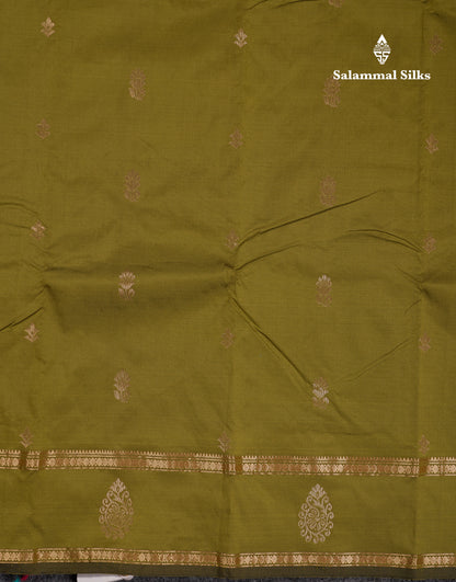 Beautiful Grey Semi Silk Saree With Tarditional Rettapet Border