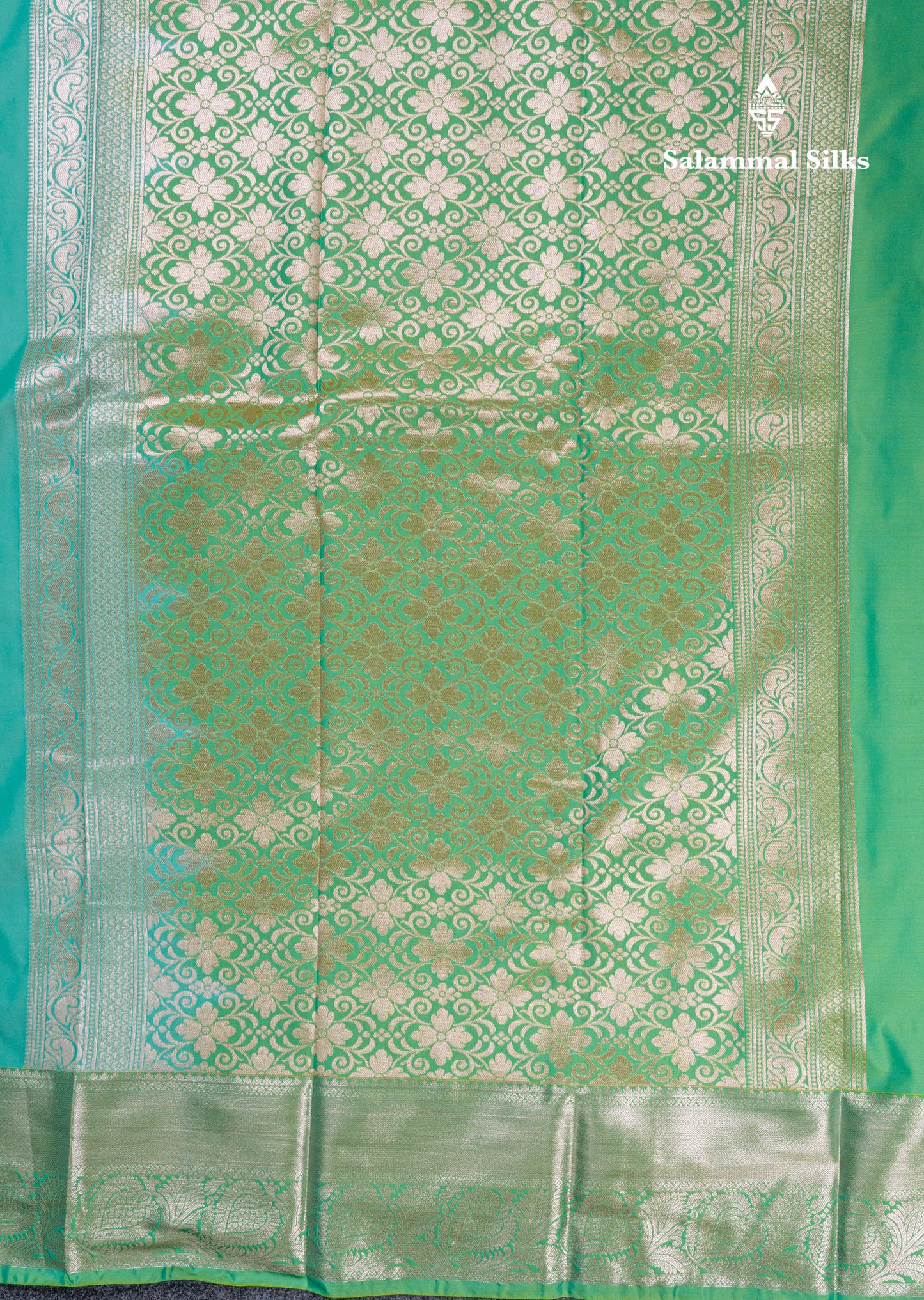 Beautiful Brown Menakari Work Semi Silk Saree With Contrast Grey Border