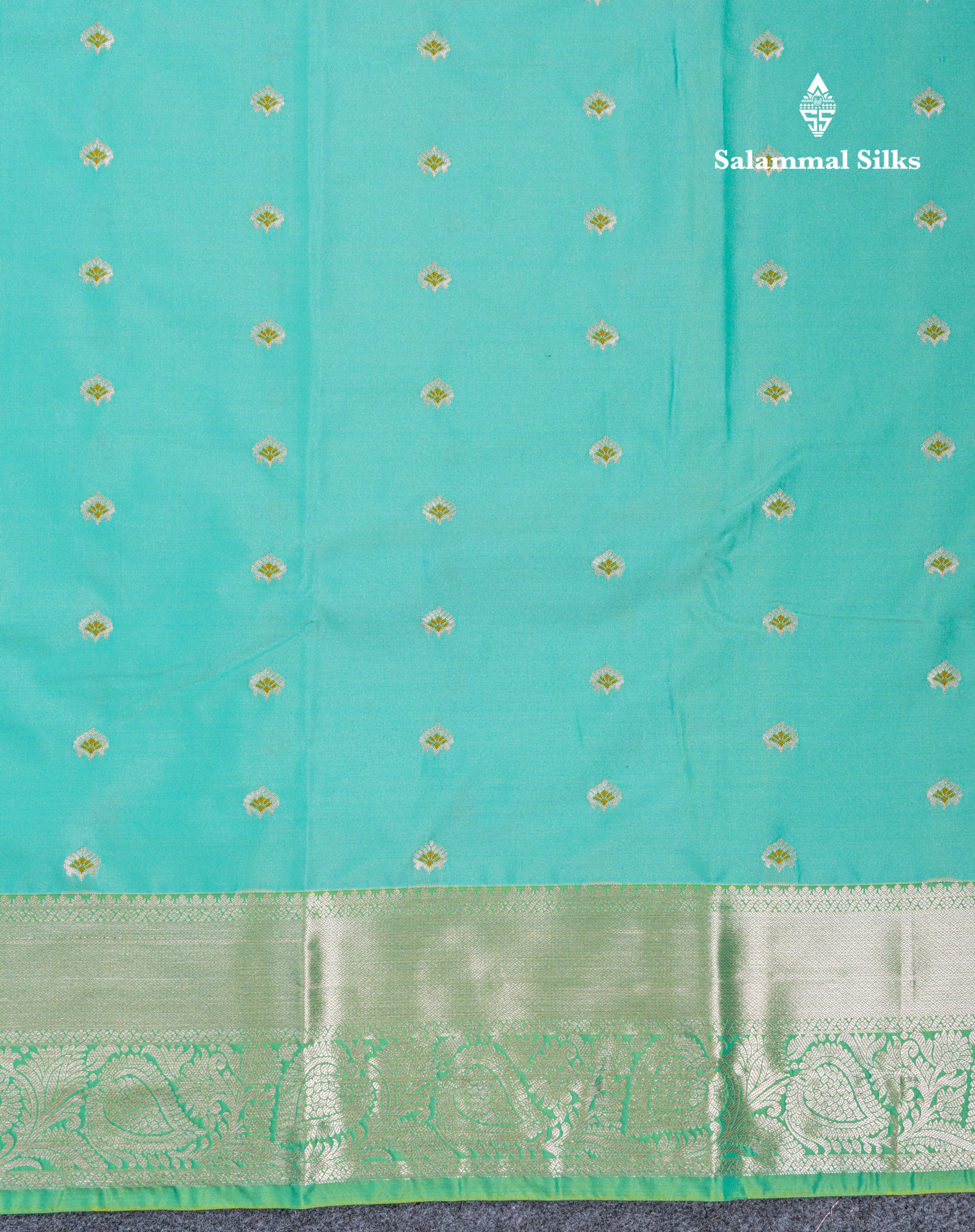 Beautiful Brown Menakari Work Semi Silk Saree With Contrast Grey Border