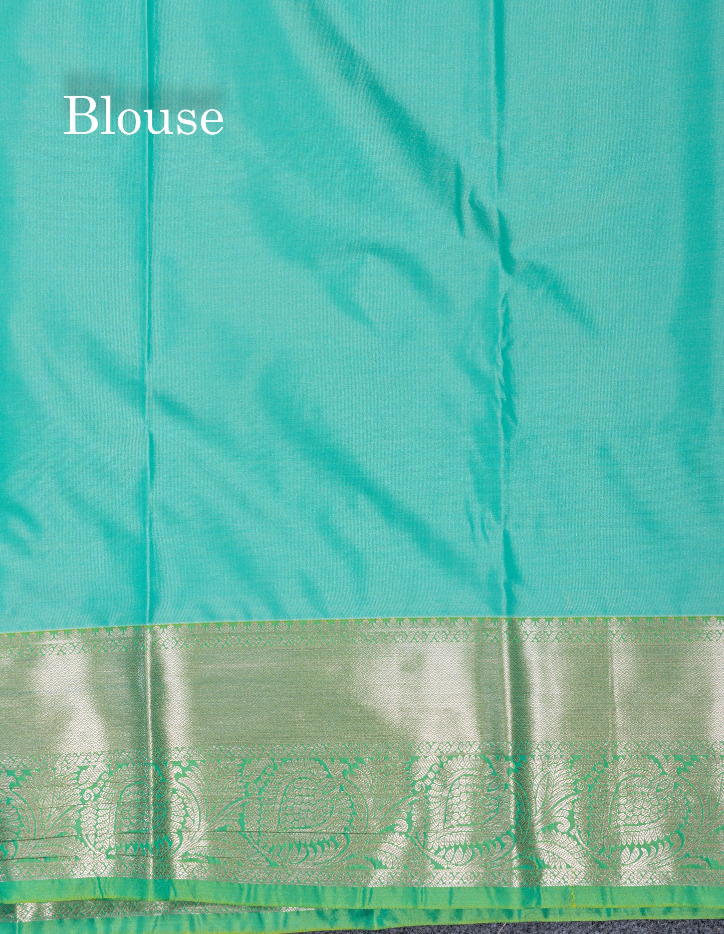 Beautiful Brown Menakari Work Semi Silk Saree With Contrast Grey Border