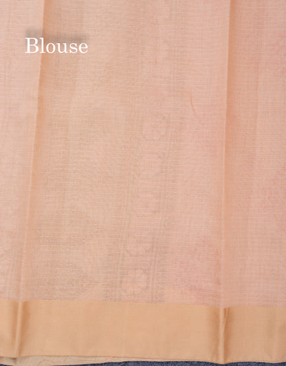 Sandal Kota Cotton Printed Saree With Self Plain Border